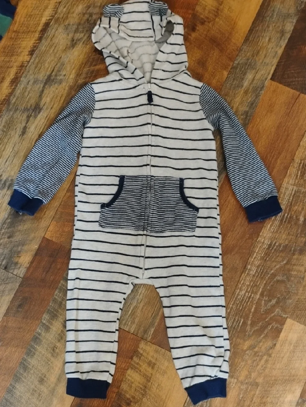 Carter's Mixed-Pattern Kids Footie Pajama Set - Navy, Blue, Green, Coral